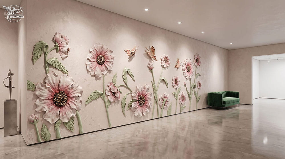 گچبری خطی و هندسی